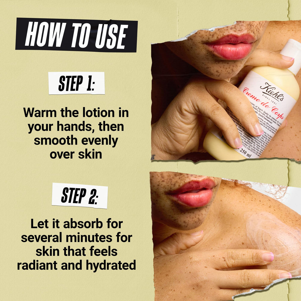 Kiehl's Crème de Corps Lotion 1L vue de côté