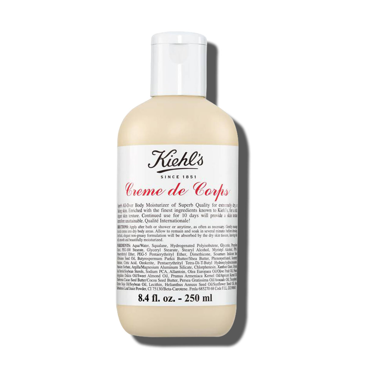 Kiehl's Crème de Corps Lotion 249g vue de face