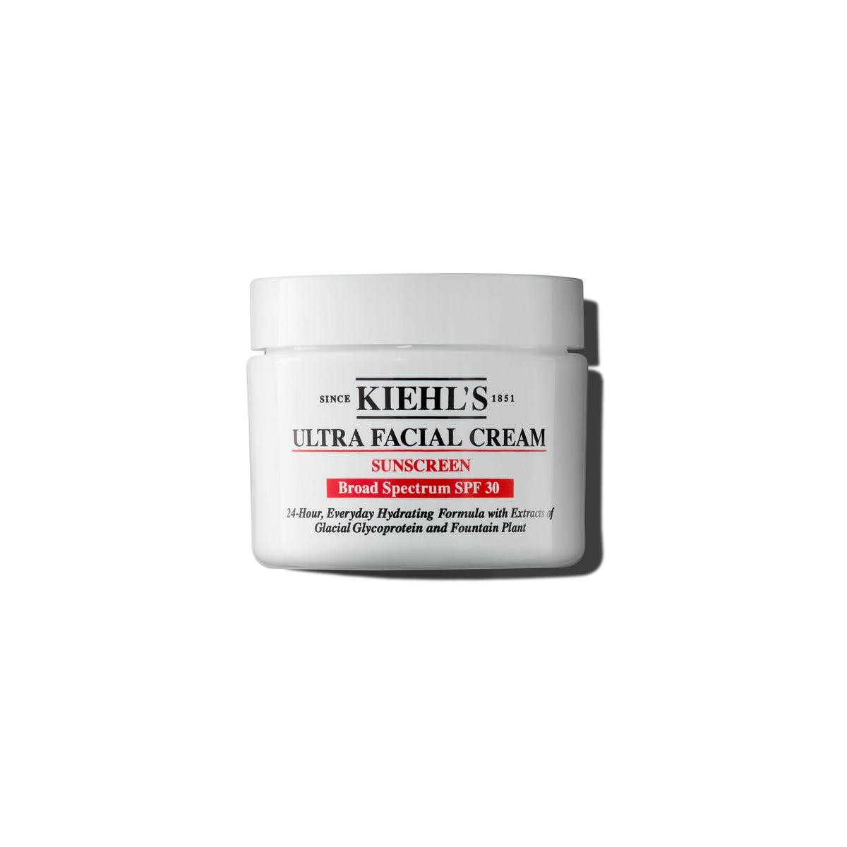 Kiehl's Crème Hydratante Quotidienne SPF 30 avant avec bouchon