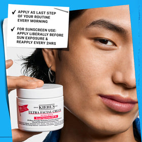 Kiehl's Crème Hydratante Quotidienne SPF 30 avec accessoires de soins