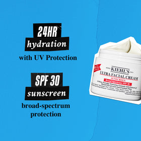 Kiehl's Crème Hydratante Quotidienne SPF 30 côté avec étiquette