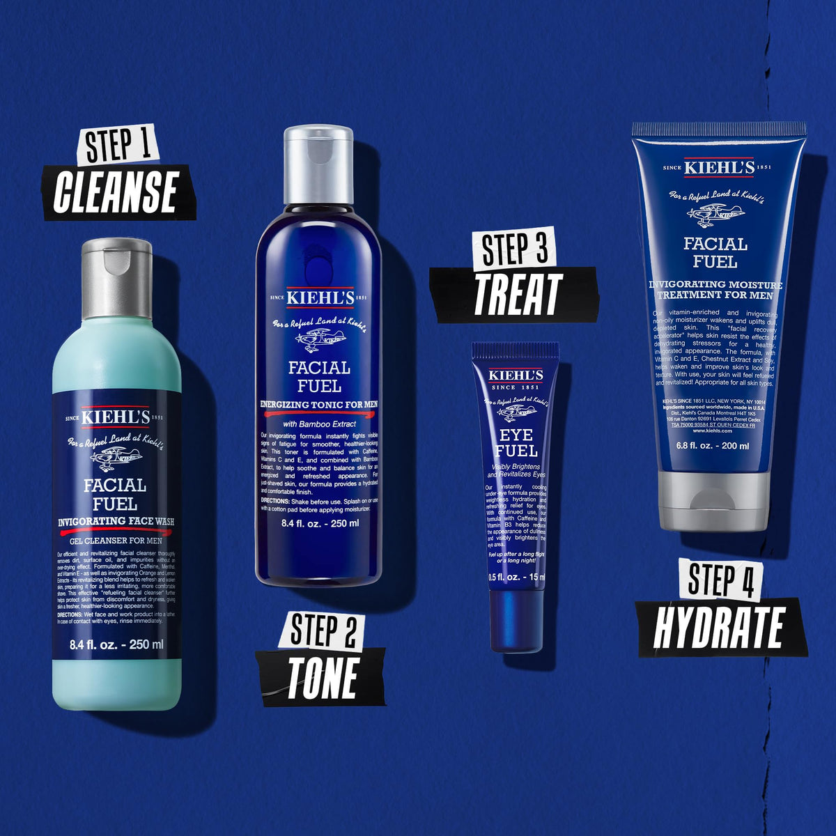 Kiehl's Crème Hydratante Visage Homme 75ml sur un fond neutre