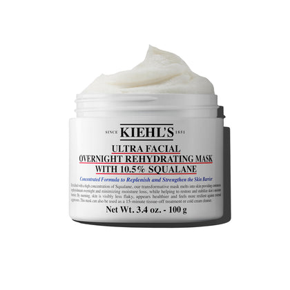 Kiehl's Masque Hydratant de Nuit 10,5% Squalane 200g vue de face