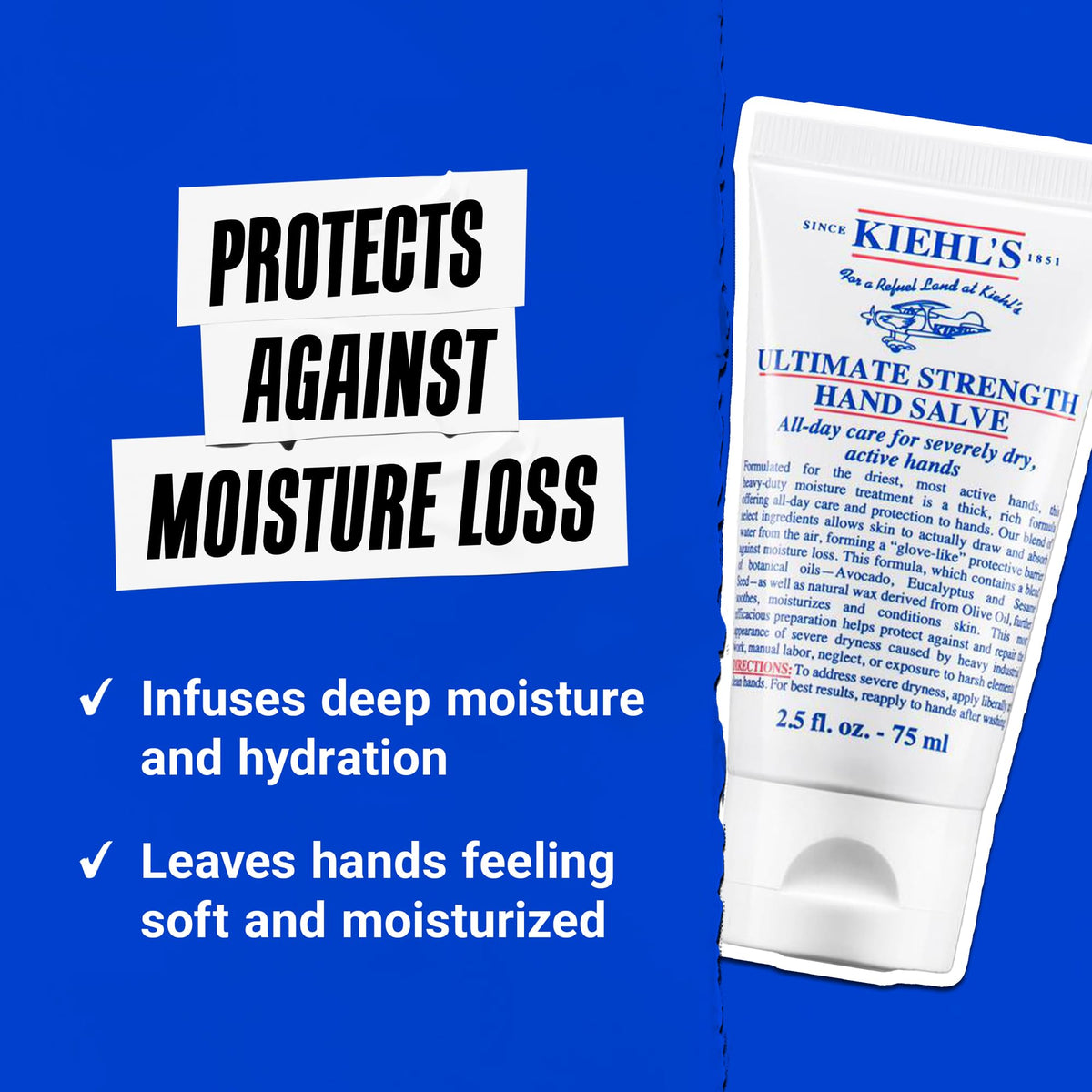 Kiehl's Ultimate Strength Hand Salve application sur la main