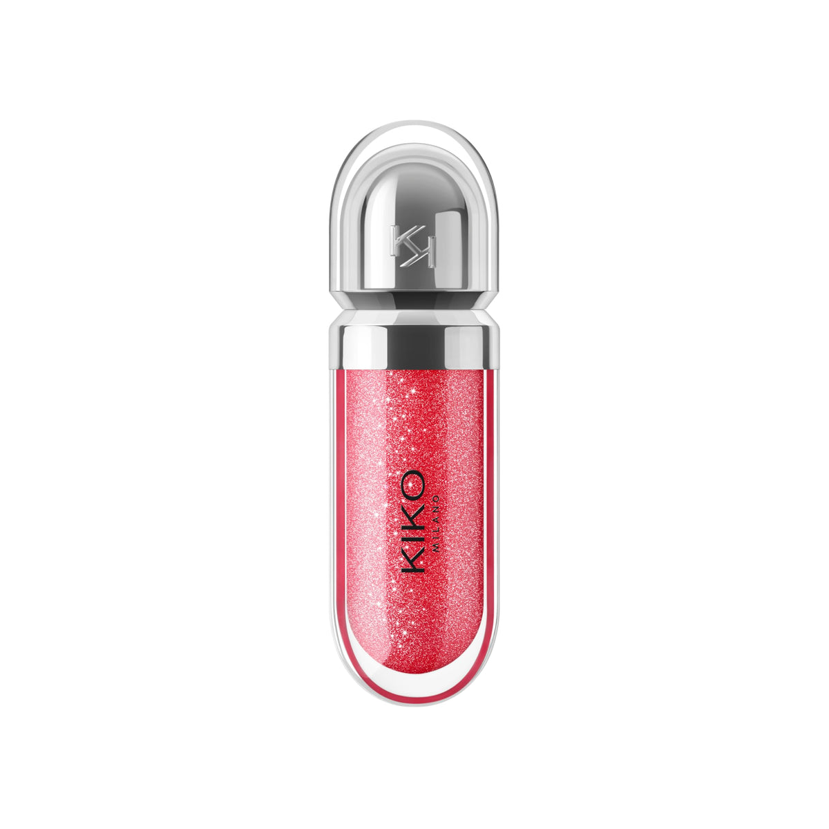 Kiko Milano 3D Hydra Lip Gloss 12 Rouge Amaryllis Pailleté avec applicateur