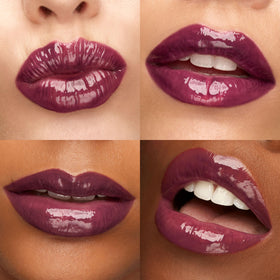 Kiko Milano 3D Hydra Lip Gloss 30 Deep Purple sur fond neutre