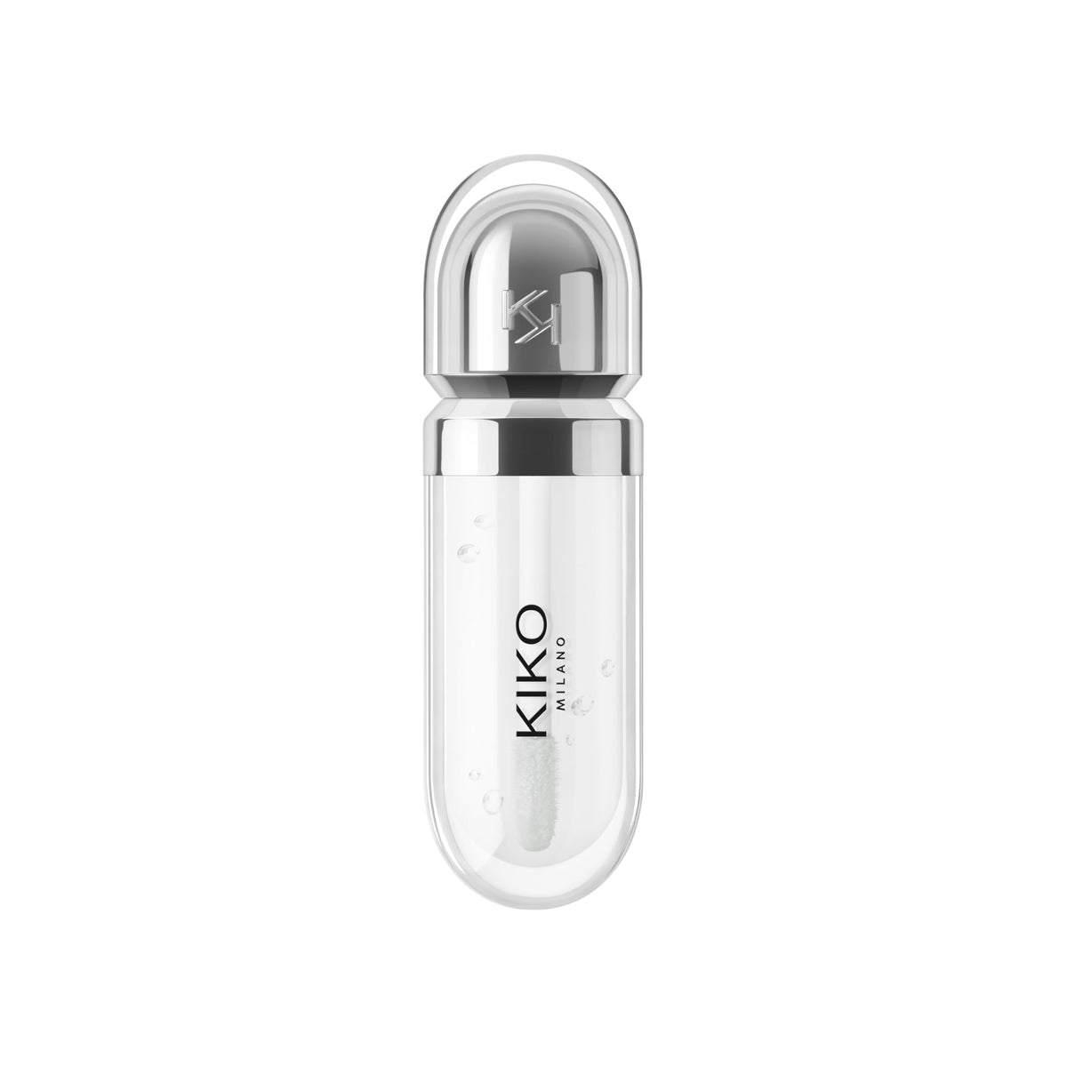 Kiko Milano 3D Hydra Lipgloss 01 applicateur en gros plan