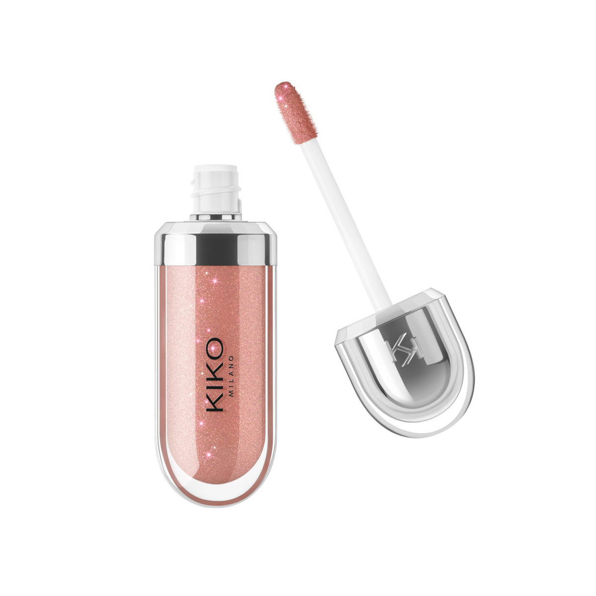 Kiko Milano Gloss à Lèvres 3D Hydra 20 Châtaigne vue avant avec applicateur