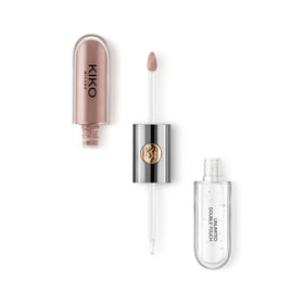 Kiko Milano Unlimited Double Touch 130 rouge à lèvres liquide vue avant avec finition brillante