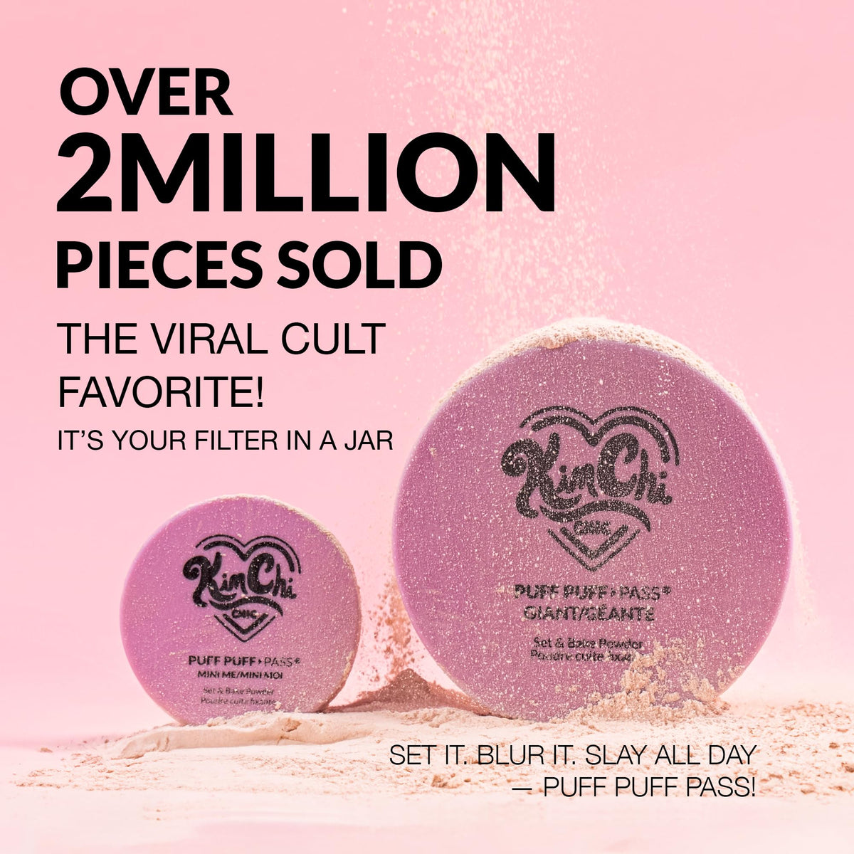 Kimchi Chic Puff Puff Pass Poudre Libre détails de la texture