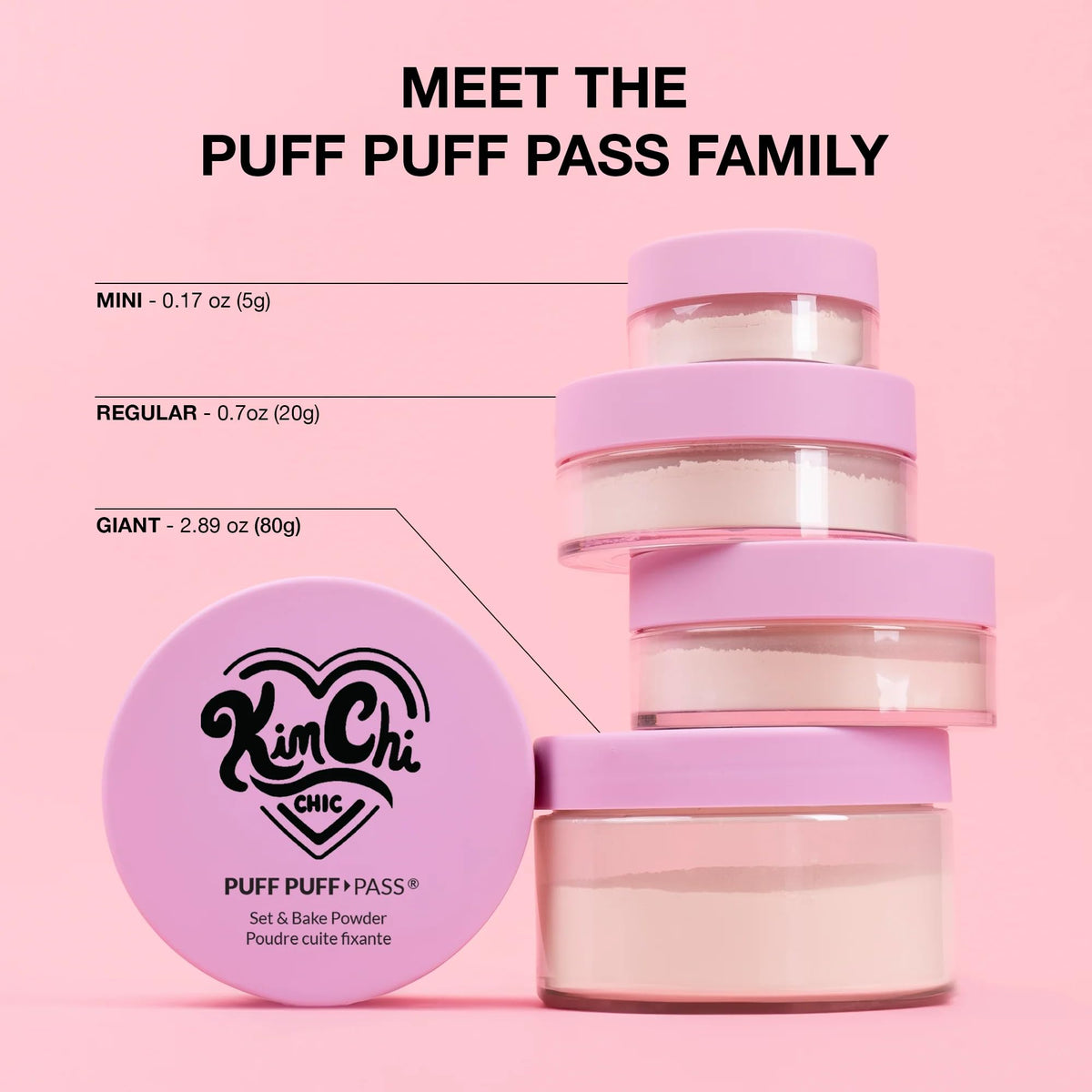 Kimchi Chic Puff Puff Pass Set 80g et produits de beauté assortis