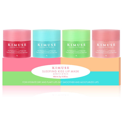 KIMUSE Masque à Lèvres Set de 4 Goûts en emballage élégant