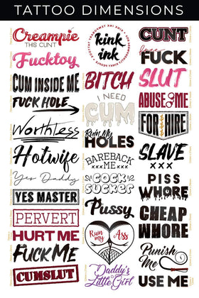 kink ink tatouages temporaires appliqués sur peau