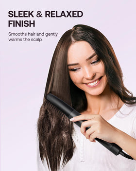 Kinked Brosse à Air Chaud avec affichage des caractéristiques techniques