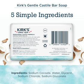 Kirk's Savon de Castille barre individuelle vue avant