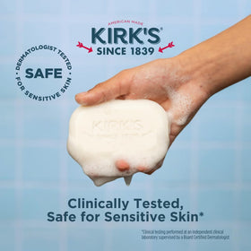 Kirk's Savon de Castille groupe de barres à côté de plantes