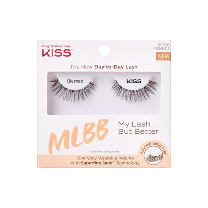 KISS Faux Cils 'Blessed' 12mm vue avant avec emballage