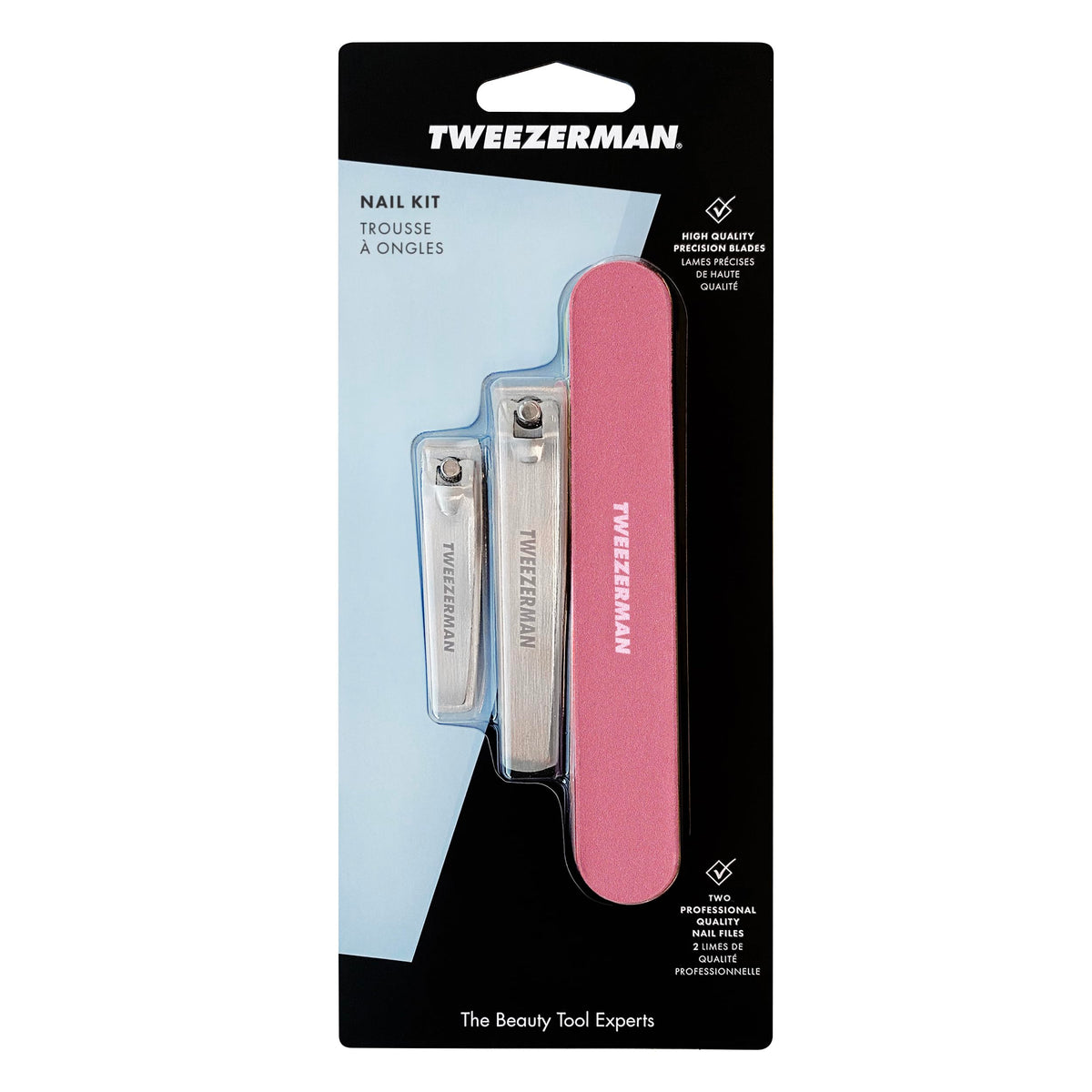 Kit à Ongles Tweezerman avec tous les accessoires présentés