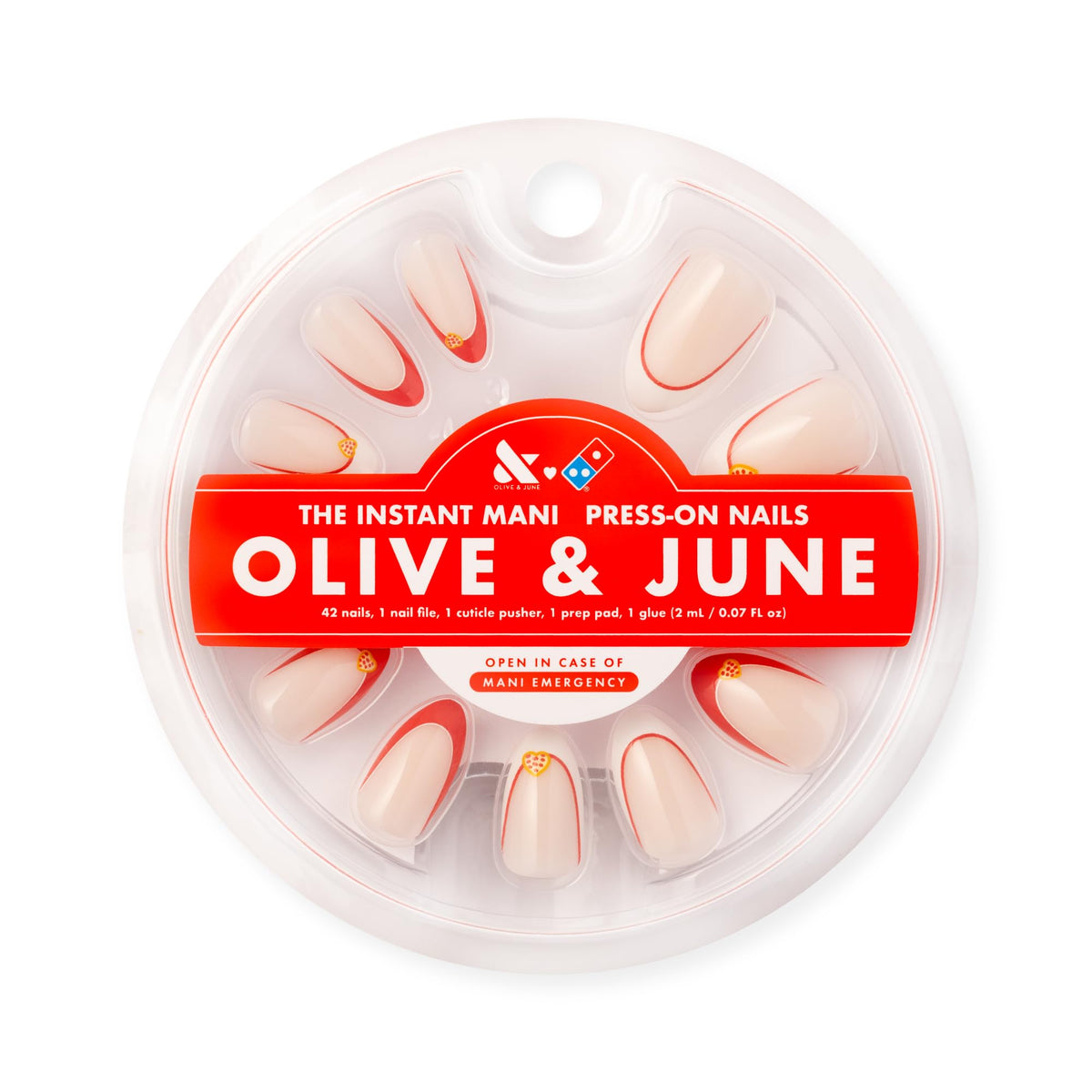 Kit complet d'ongles press-ons Olive & June avec accessoires