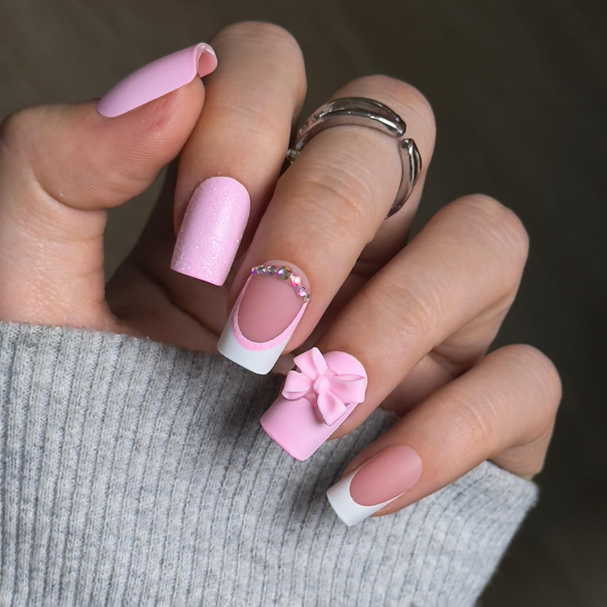 Kit complet de faux ongles CurvLife avec accessoires inclus