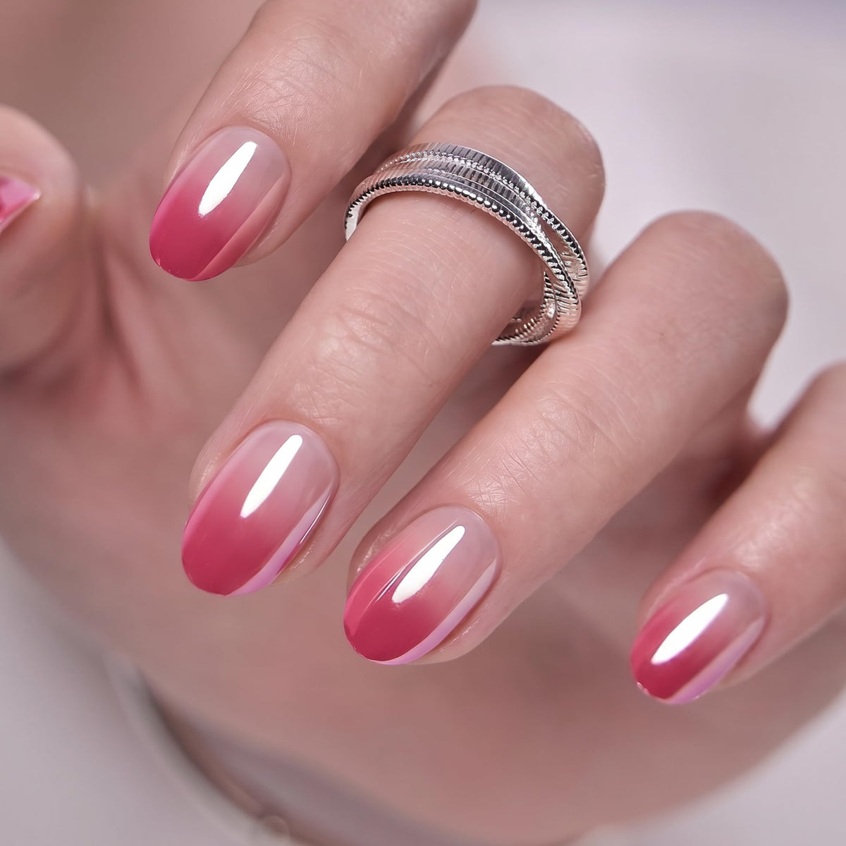 Kit complet de faux ongles CurvLife avec lime et bâtonnet de cuticule