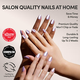 Kit complet de faux ongles Glamnetic avec boîte de rangement et accessoires