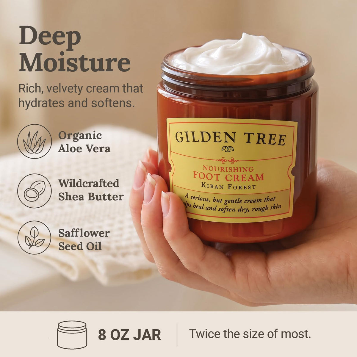 Kit complet de soins pour pieds GILDEN TREE avec pierre et crème