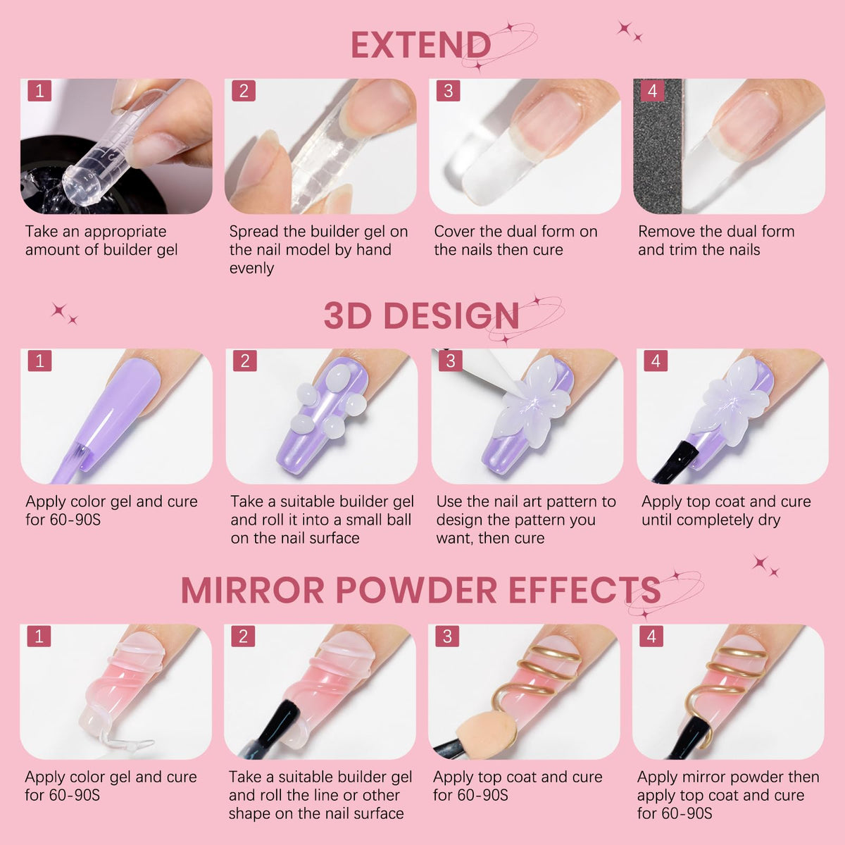 Kit complet SUPWEE pour la création d'ongles
