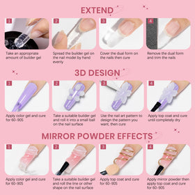 Kit complet SUPWEE pour la création d'ongles