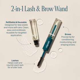 Kit d'application avec brosse et vial pour huile de ricin