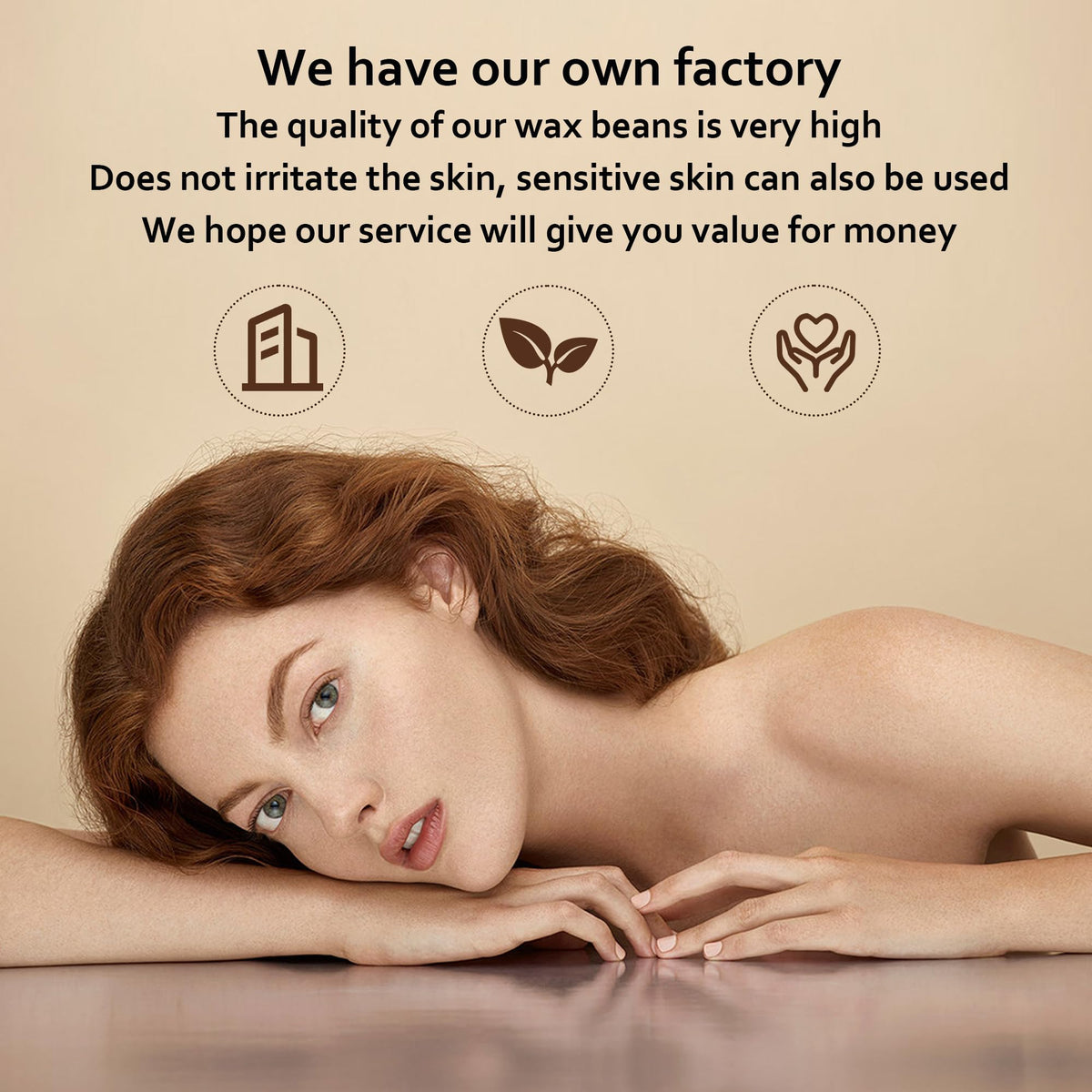 Kit d'épilation à la cire complet EARAYWAX en présentation