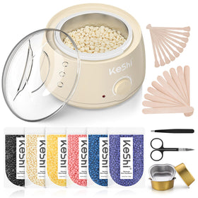 Kit d'épilation à la cire KeShi avec chauffe-cire et accessoires