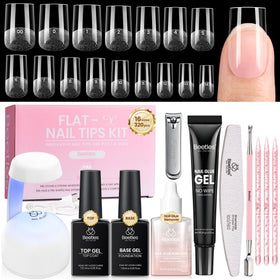 Kit d'extension d'ongles beetles 320pcs avec lampe UV et outils