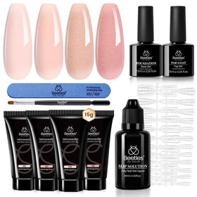 Kit d'extension d'ongles Beetles avec 4 gels scintillants