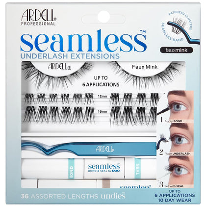 Kit d'extensions de cils Ardell Faux Mink avec applicateur et accessoires