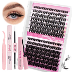 Kit d'extensions de cils FADLASH avec plateau de cils et accessoires