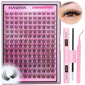 Kit d'extensions de cils FANXITON avec 154 pcs en vison