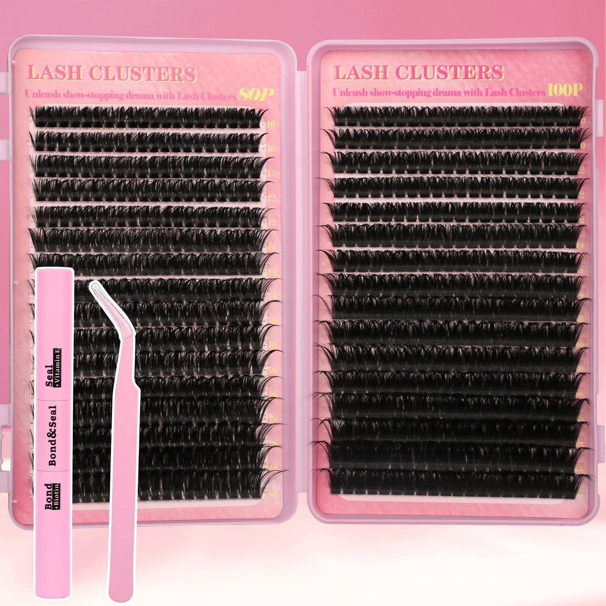 Kit d'extensions de cils Gmagictobo 640Pcs avec cils C Curl
