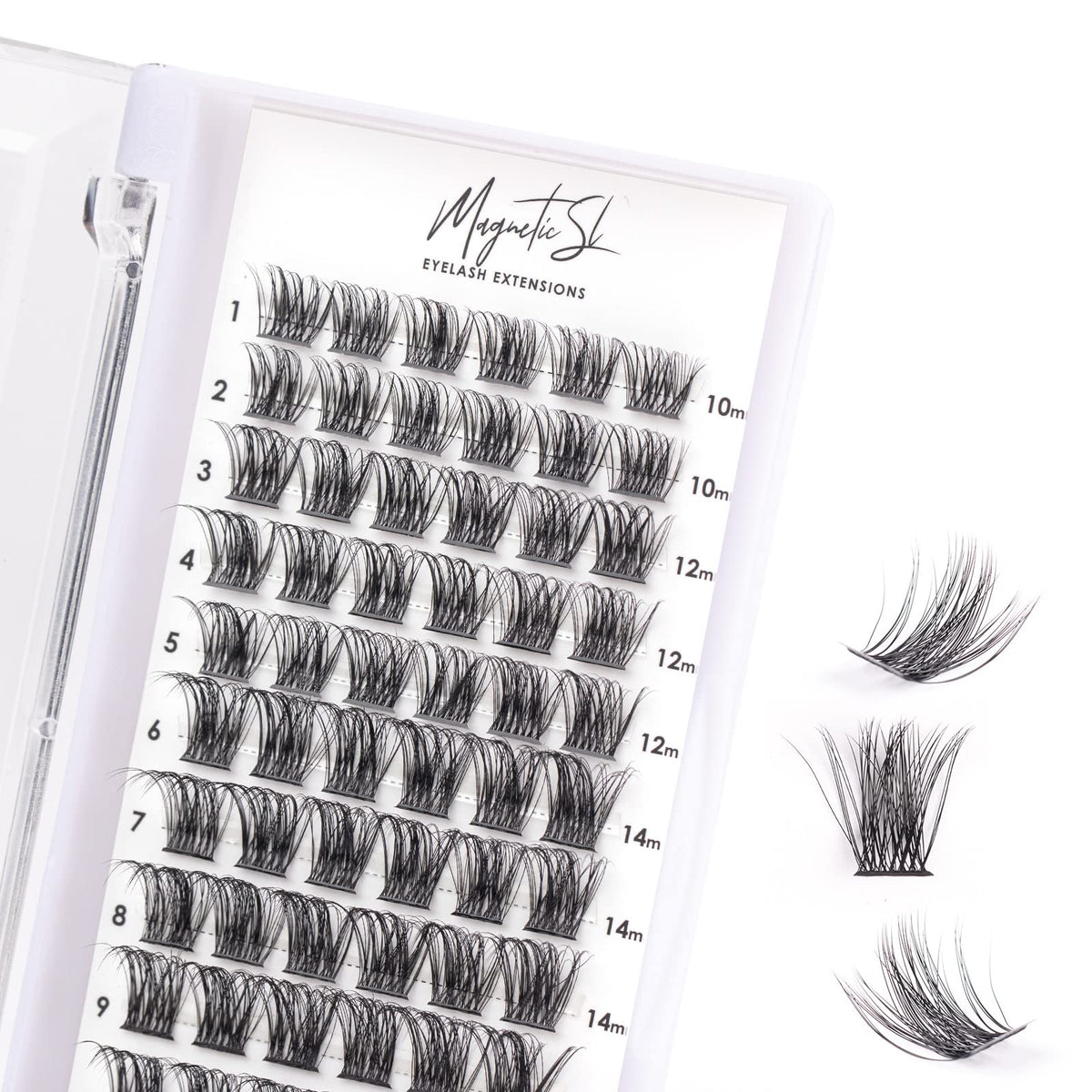 Kit d'extensions de cils individuels Magnetic SL avec 72 clusters