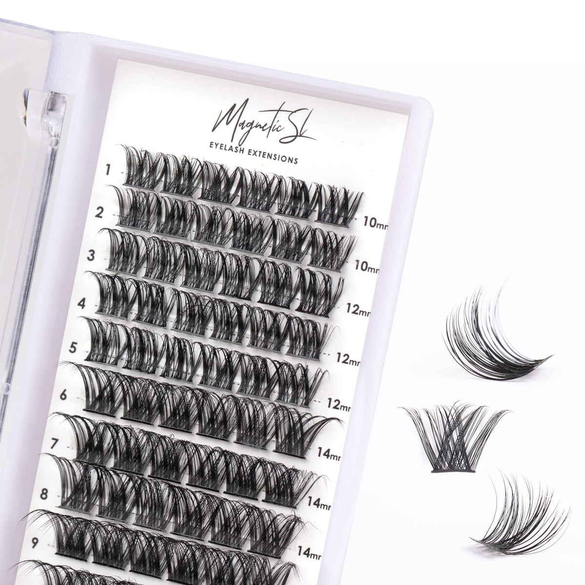 Kit d'extensions de cils individuels Magnetic SL incluant cils de 10 à 16 mm