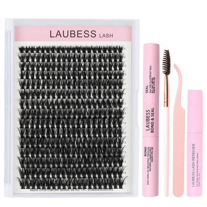 Kit d'extensions de cils LAUBESS LASH 50D avec accessoires