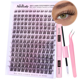 Kit d'extensions de cils Newcally avec cils en grappes