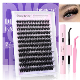 Kit d'extensions de cils Pawotence avec 240 cils en vison