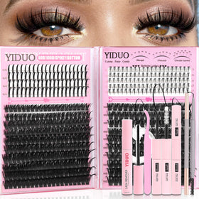 Kit d'extensions de cils YIDUO avec 540 pièces et accessoires