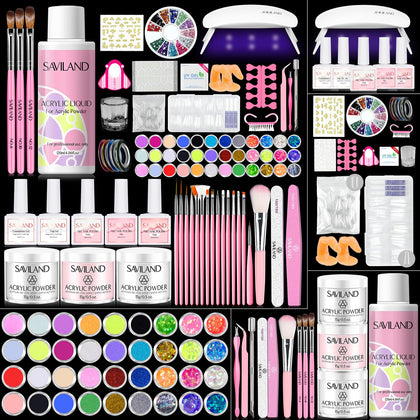Kit d'ongles acryliques SAVILAND avec tous les outils nécessaires