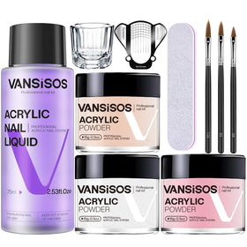 Kit d'ongles acryliques VANSISOS avec poudres et outils