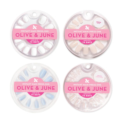 Kit d'Ongles Autocollants Olive & June avec 4 styles différents