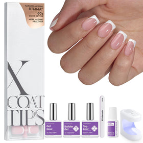 Kit d'ongles press-on BTARTBOXNAILS avec ongles blancs et accessoires