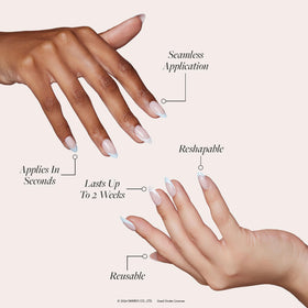 Kit d'ongles press-on Glamnetic avec accessoires inclus