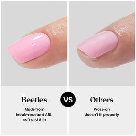 kit d'ongles pressés beetles avec adhésif à séchage rapide
